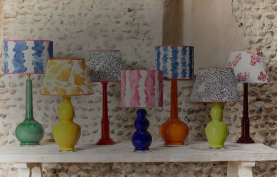 Block Print Lamp Shade