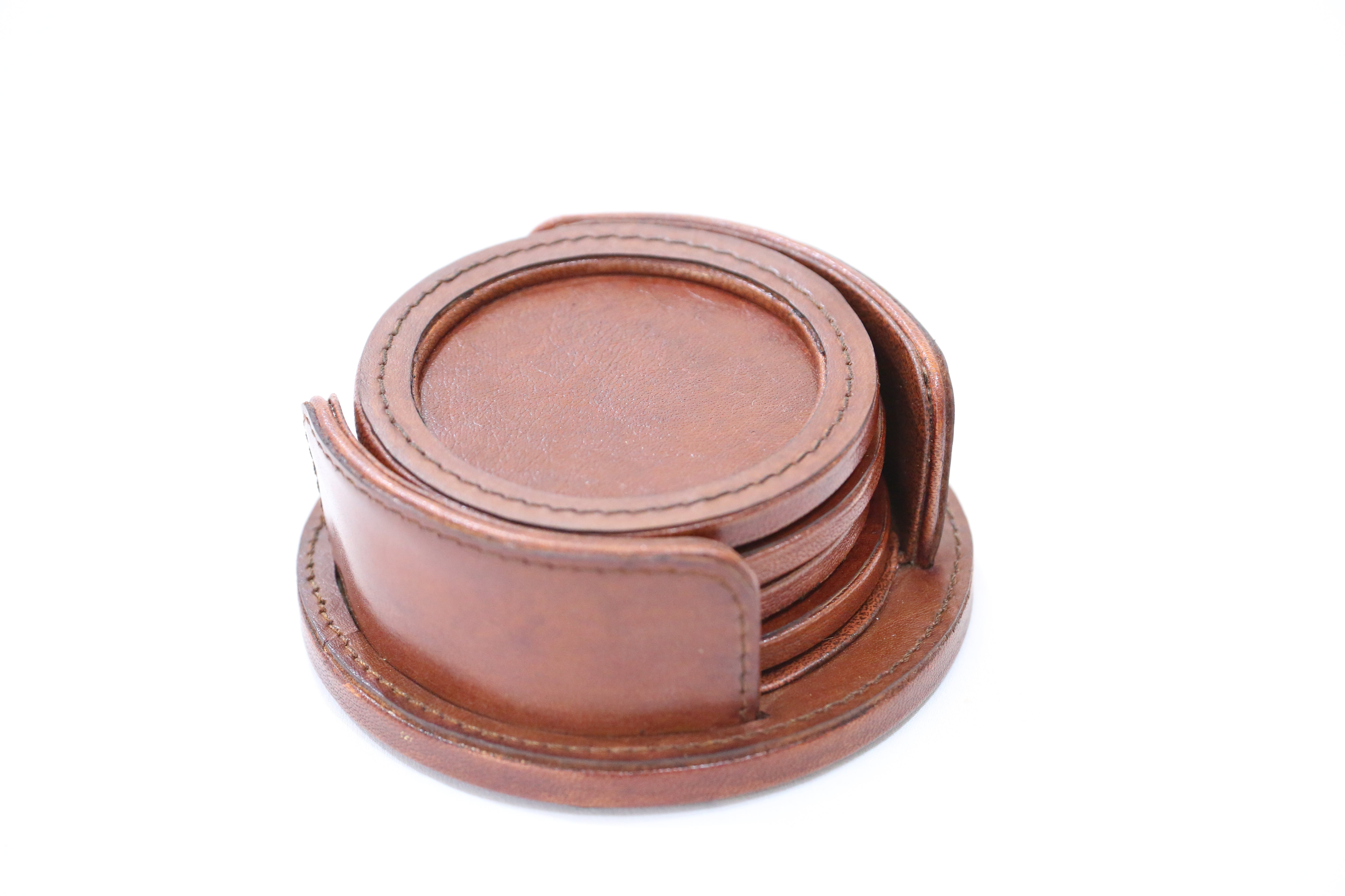 Leather Coaster Set x 4