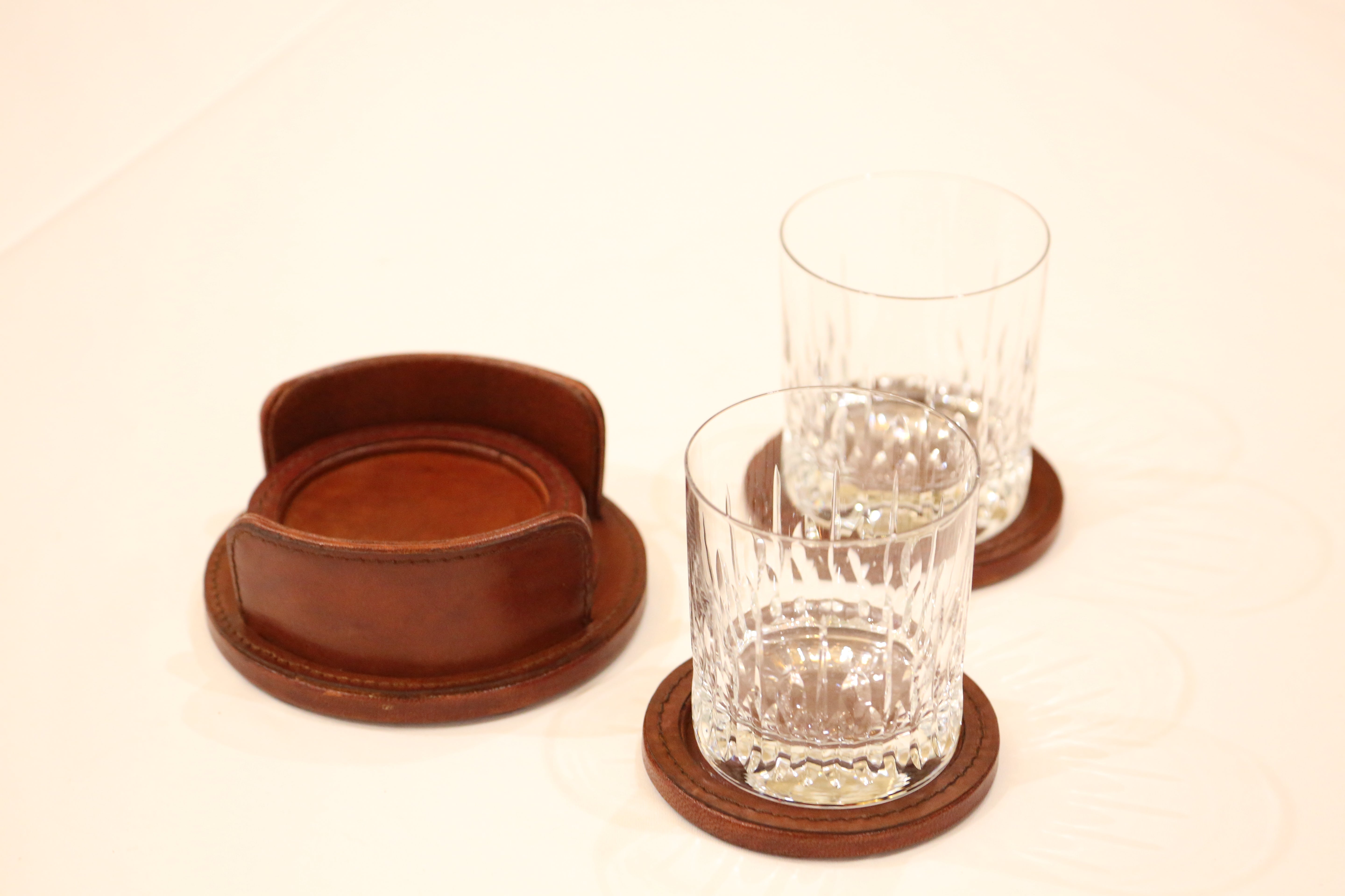 Leather Coaster Set x 4