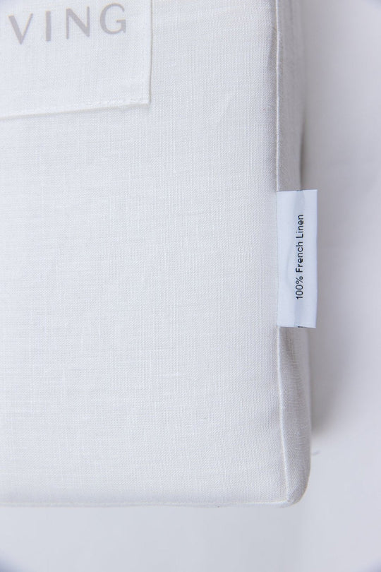 Salt Living Linen Duvet Cover Set - QUEEN White