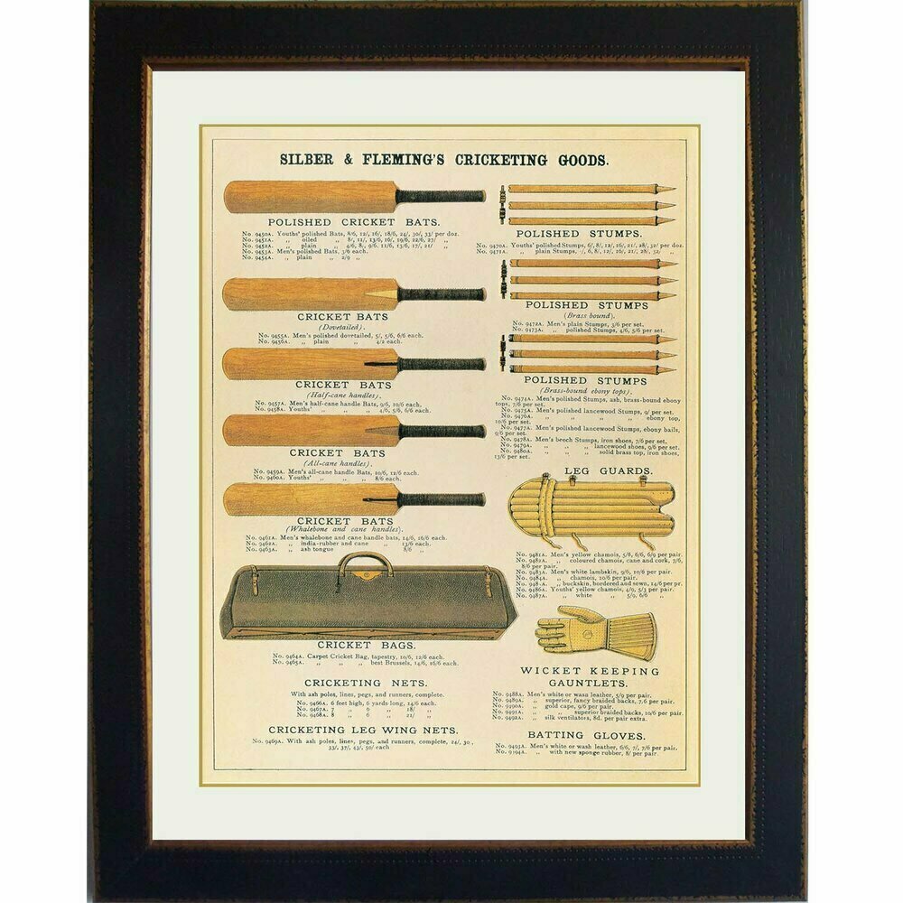 Cricket Art Print Framed