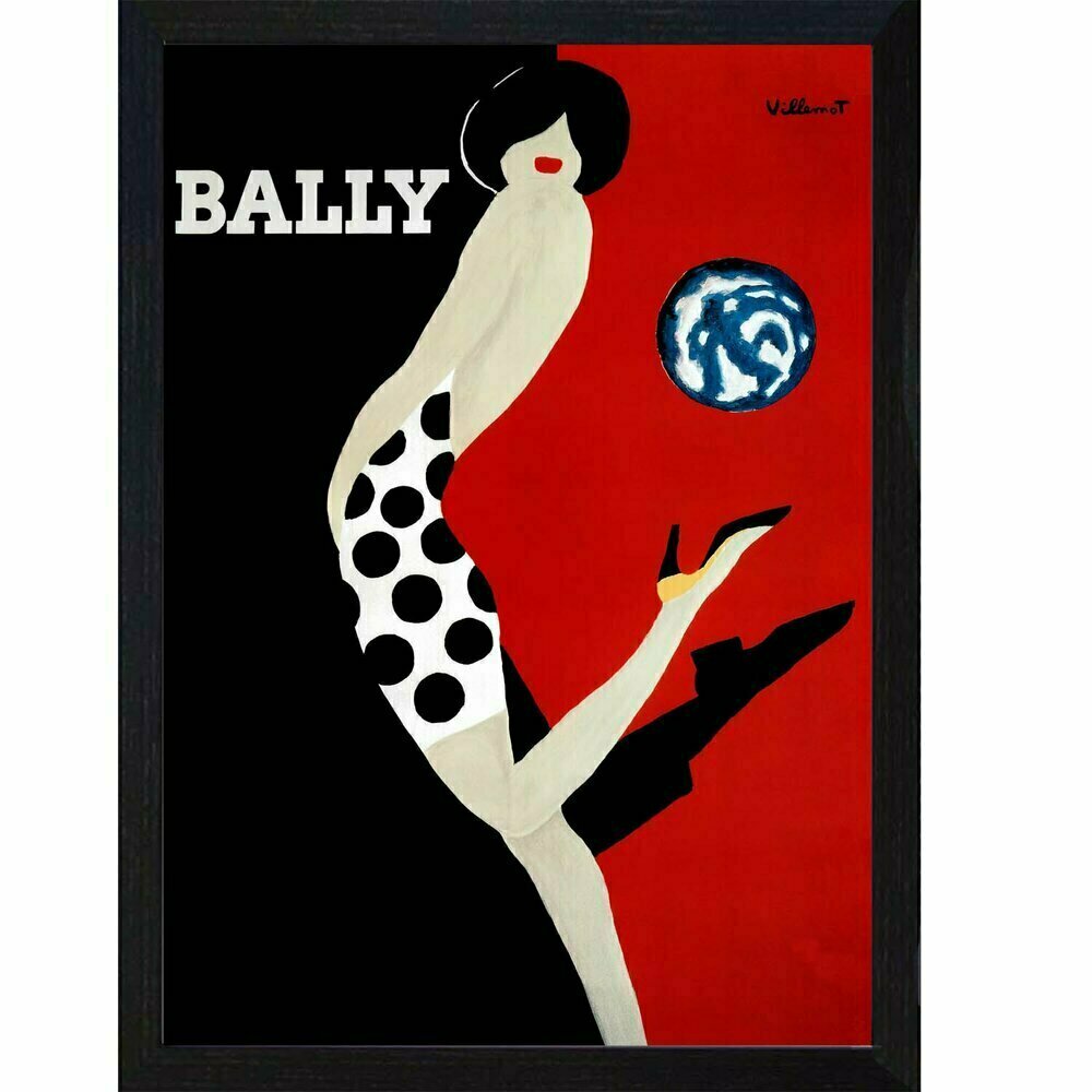 Large Vintage Balley Poster Framed