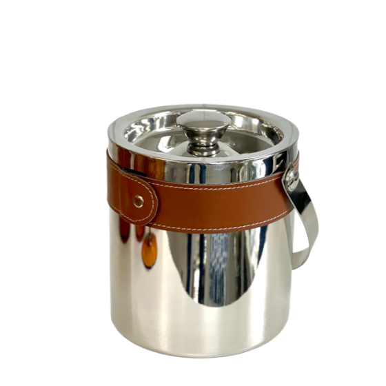 Ice Bucket- SS Leather