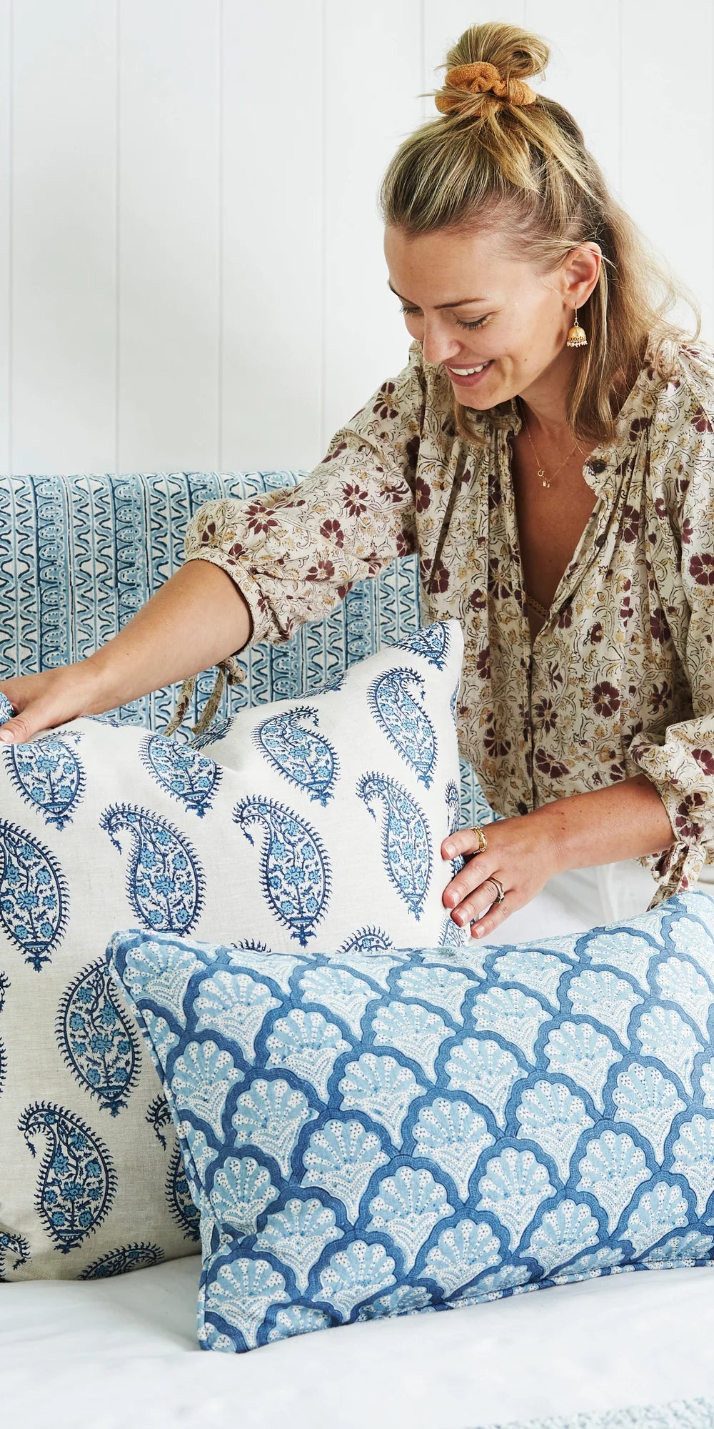 St Tropez Riviera Linen 35x55cm Cushion