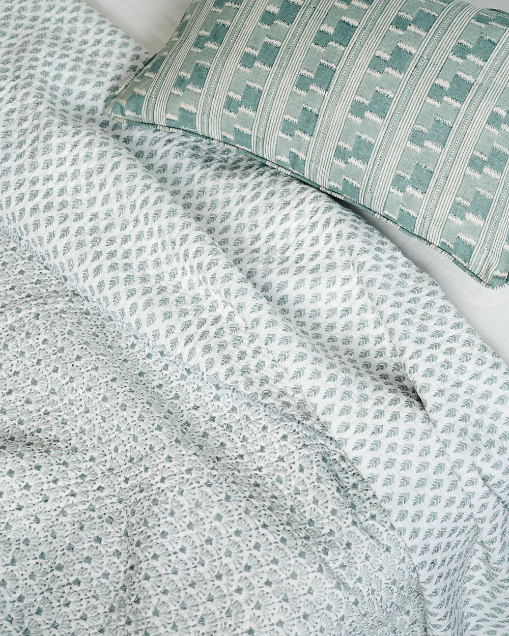 celadon fabrics to coordinate with cushions
