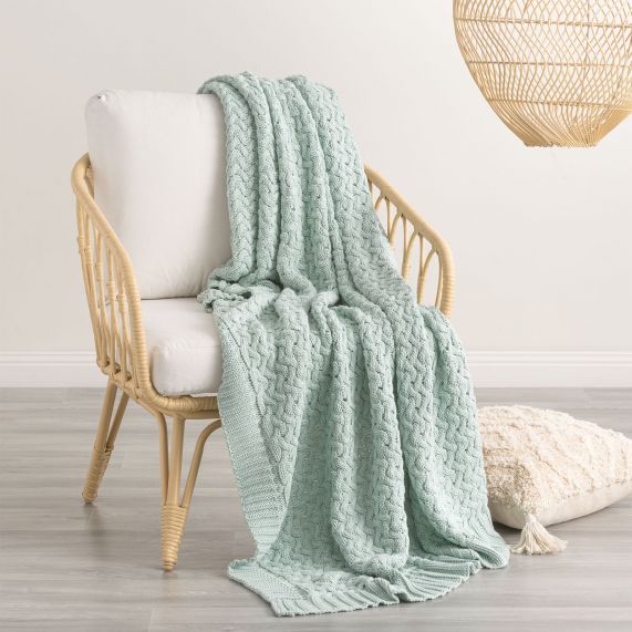 Throw Lenni Starlight Blue Cotton
