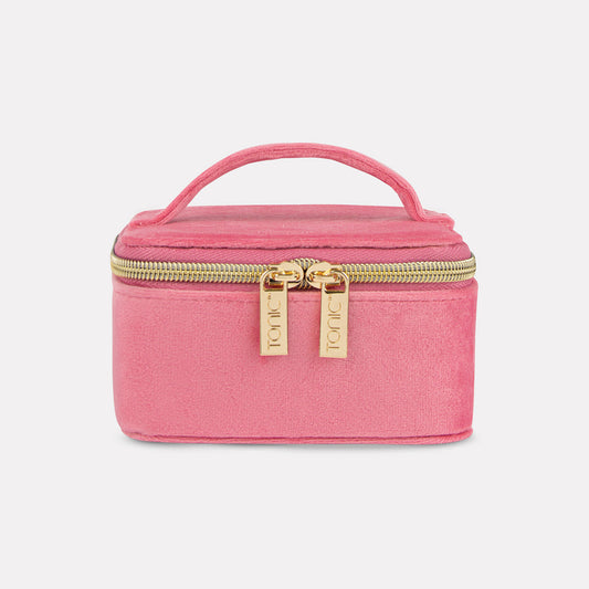 Luxe Velvet Large Jewellery Cube Coral