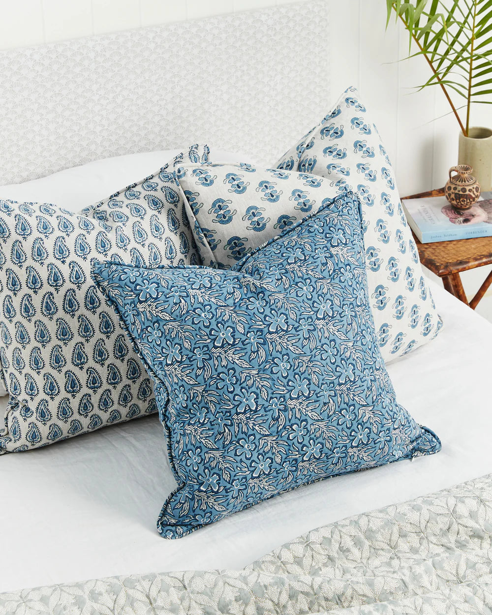 Cushion Sundara Azure Linen 50x50cm