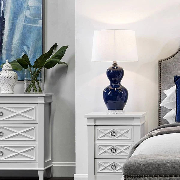 Bronte Table Lamp & Shade (Navy)