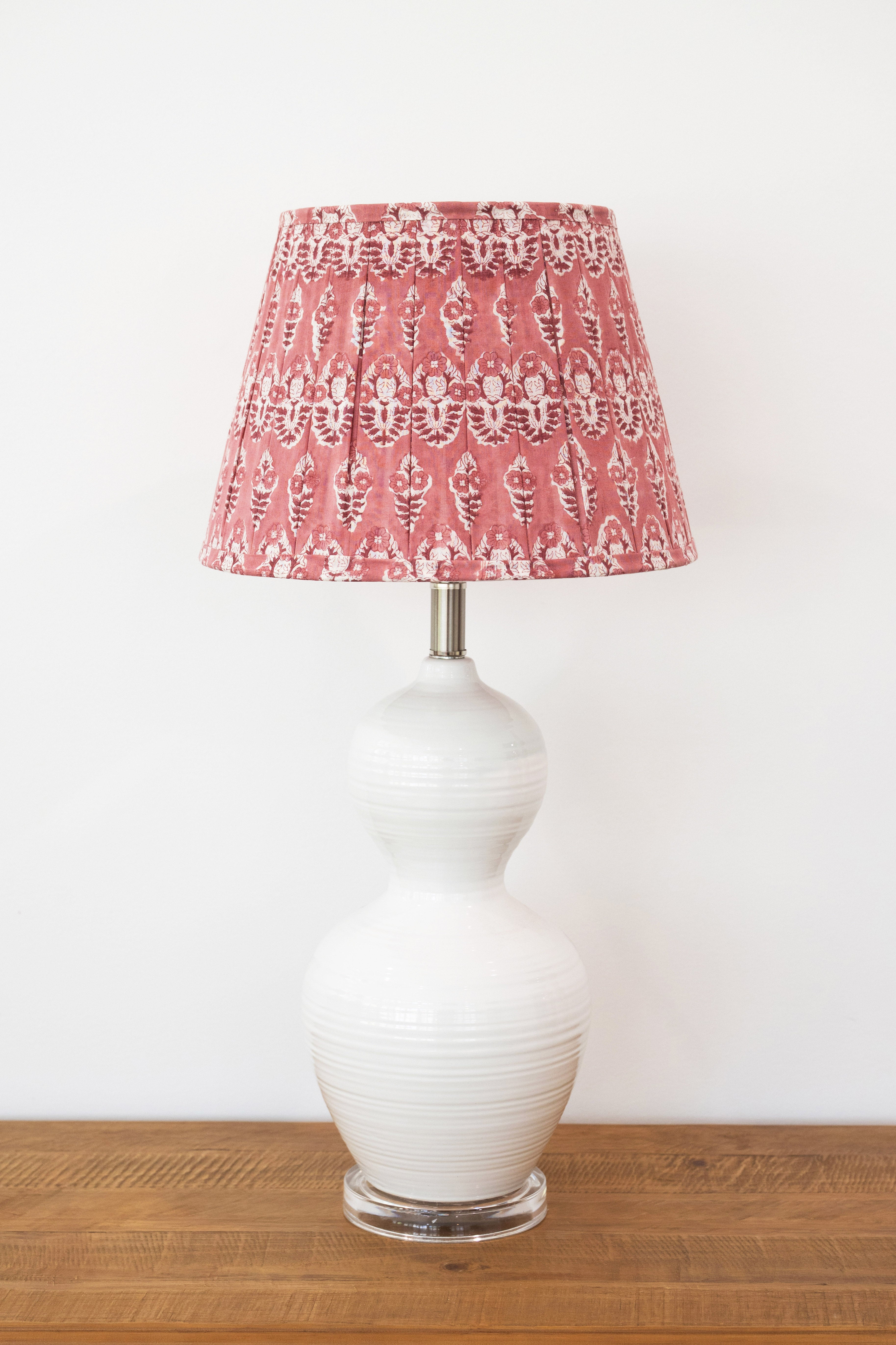 Lamp Shade Block Print Sundar Pink