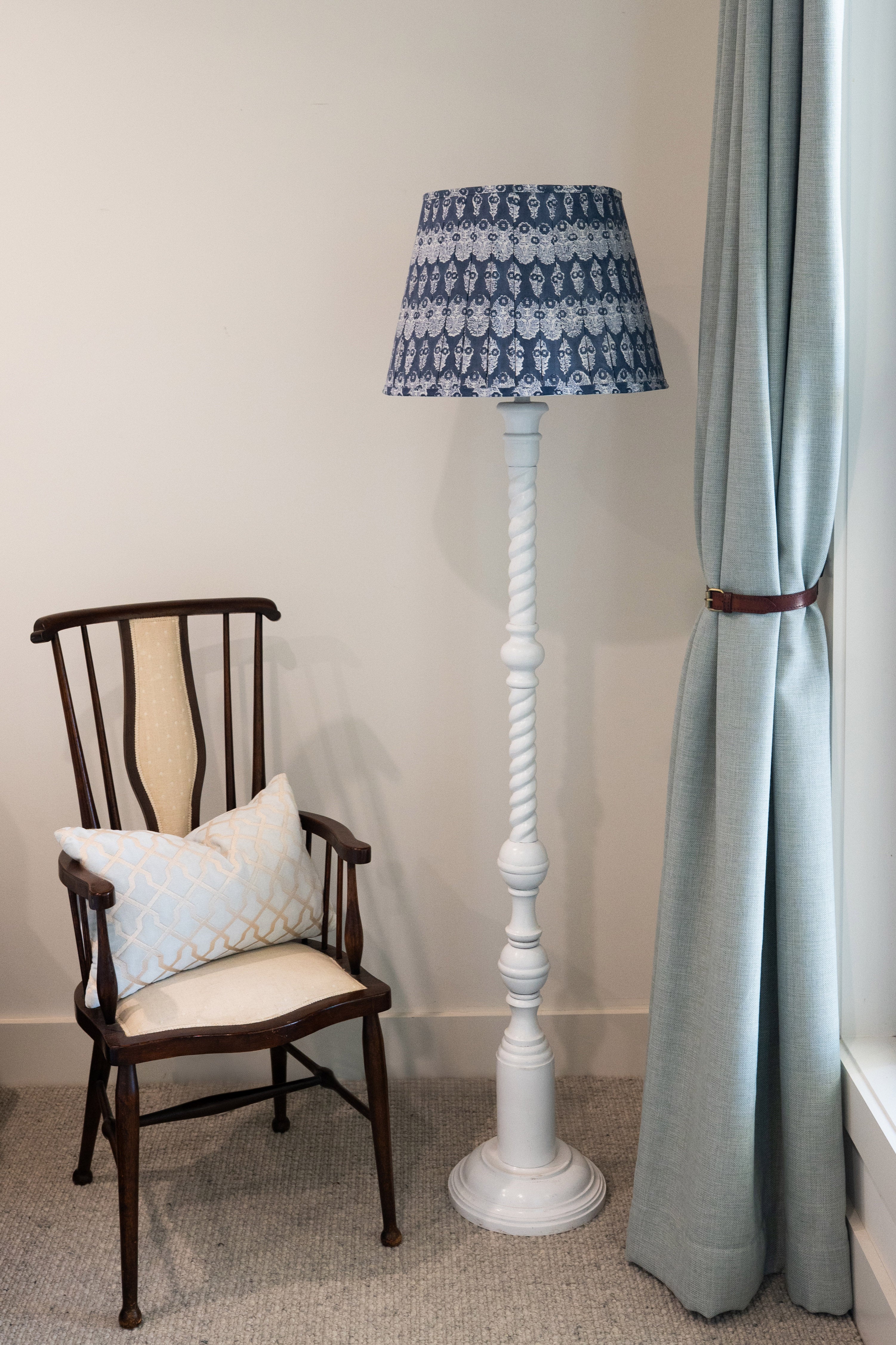 Lamp Shade Block Print Sundar Navy