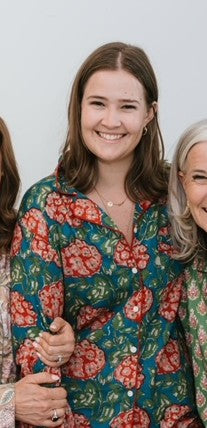 Fleur Block Print PJs