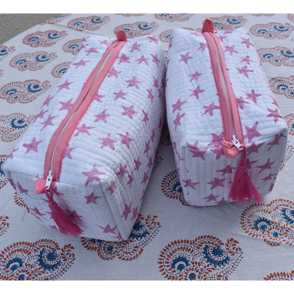 Cosmetic Bag Pink Star