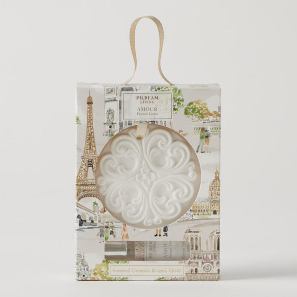 Amour Scented Ceramic Disc – French Linen