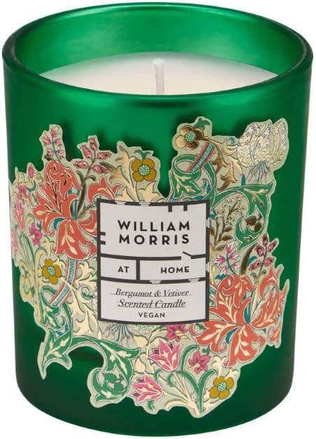 William Morris Acorns & Oak Leaves Candle - Acorns & Oak Leaves Candle - Bergamot & Vetiver Scented Scented