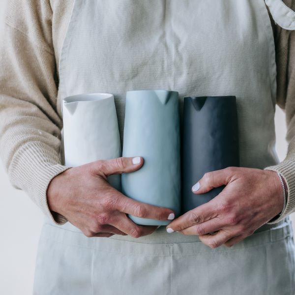 Jug No Handle Flax 19cm
