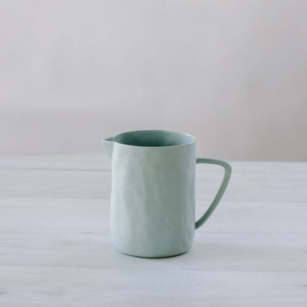 Water Jug Flax Duck Egg 16cm