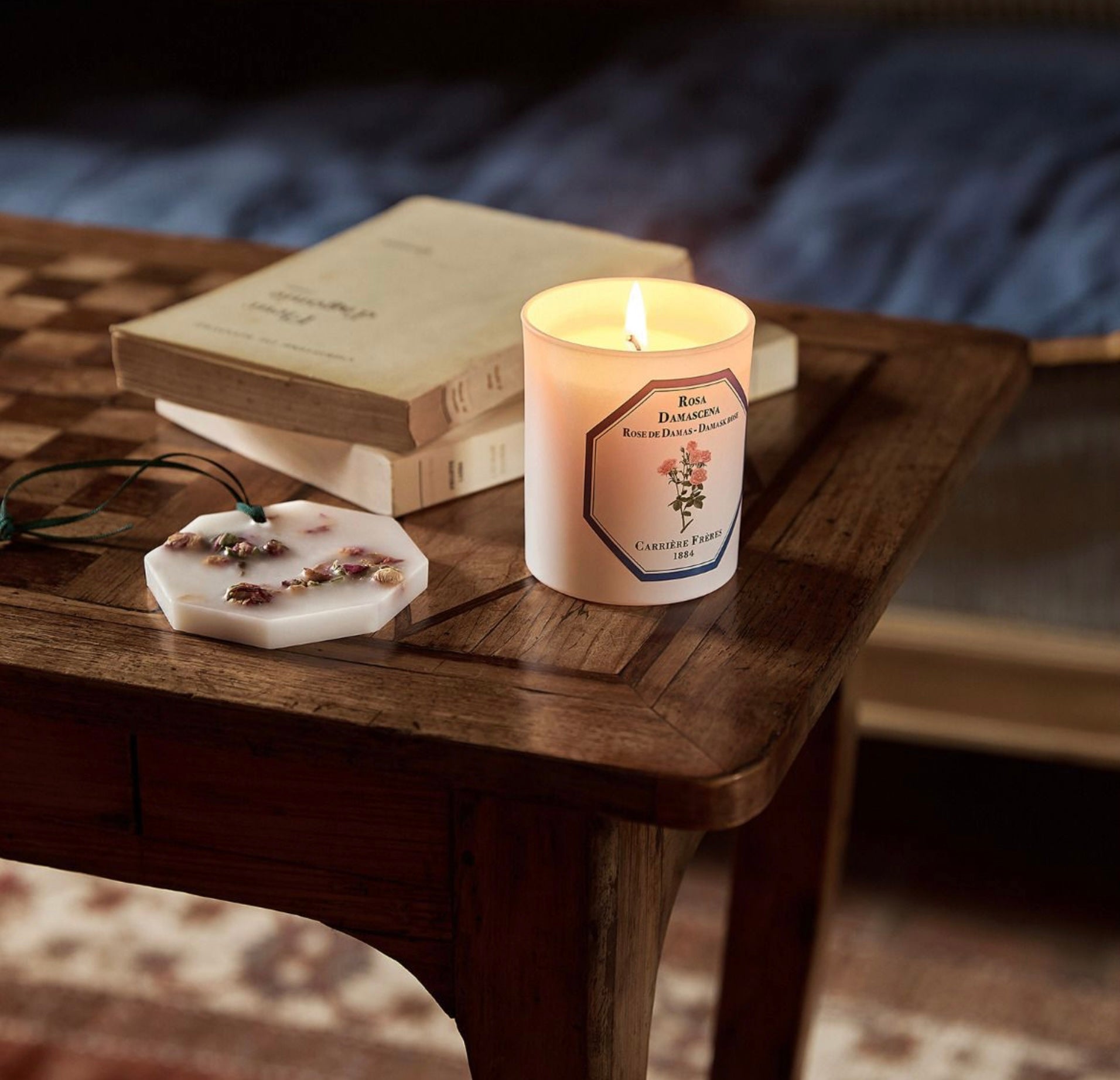 Carriere Freres Damask Rose Candle