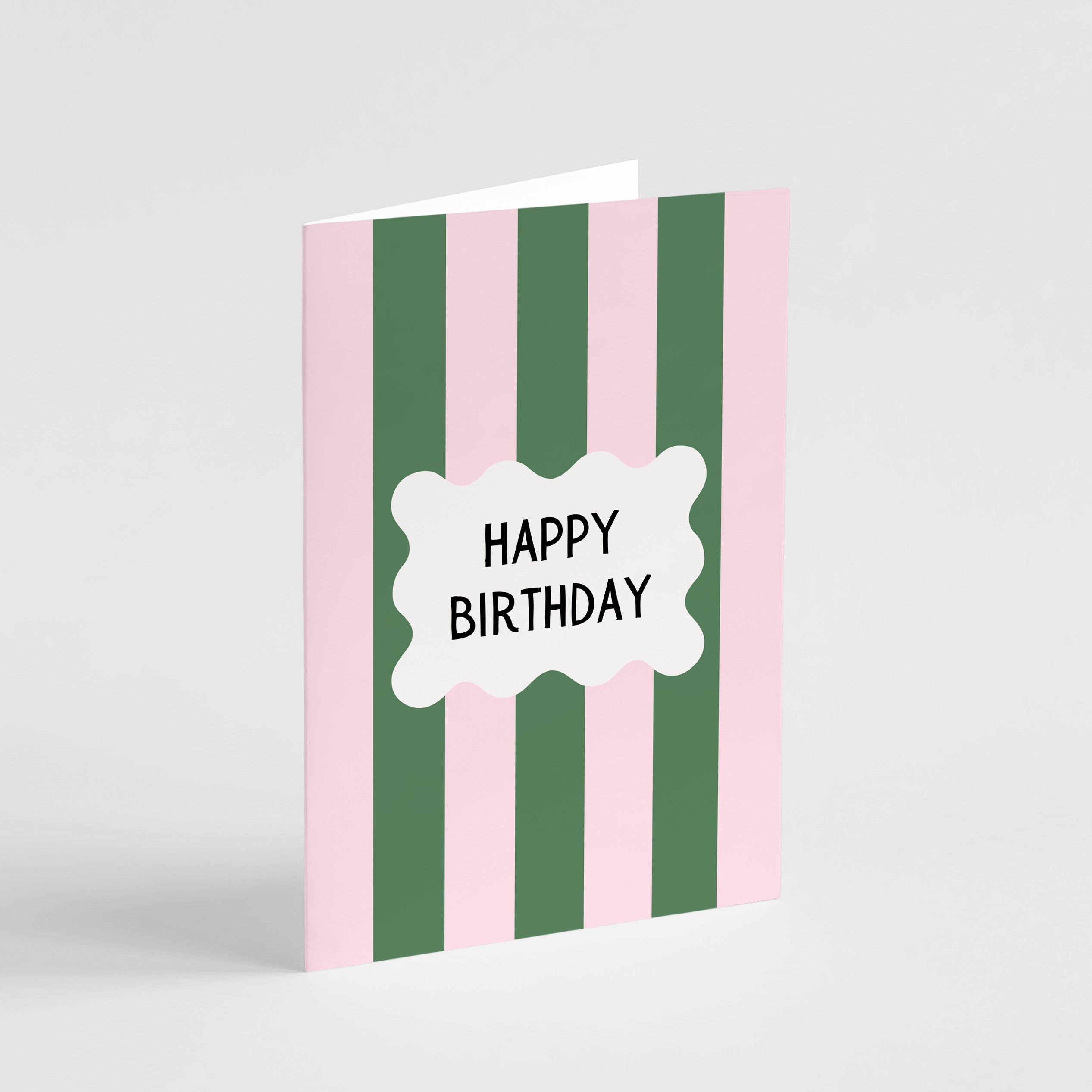 Card : Funky Retro Stripe Birthday