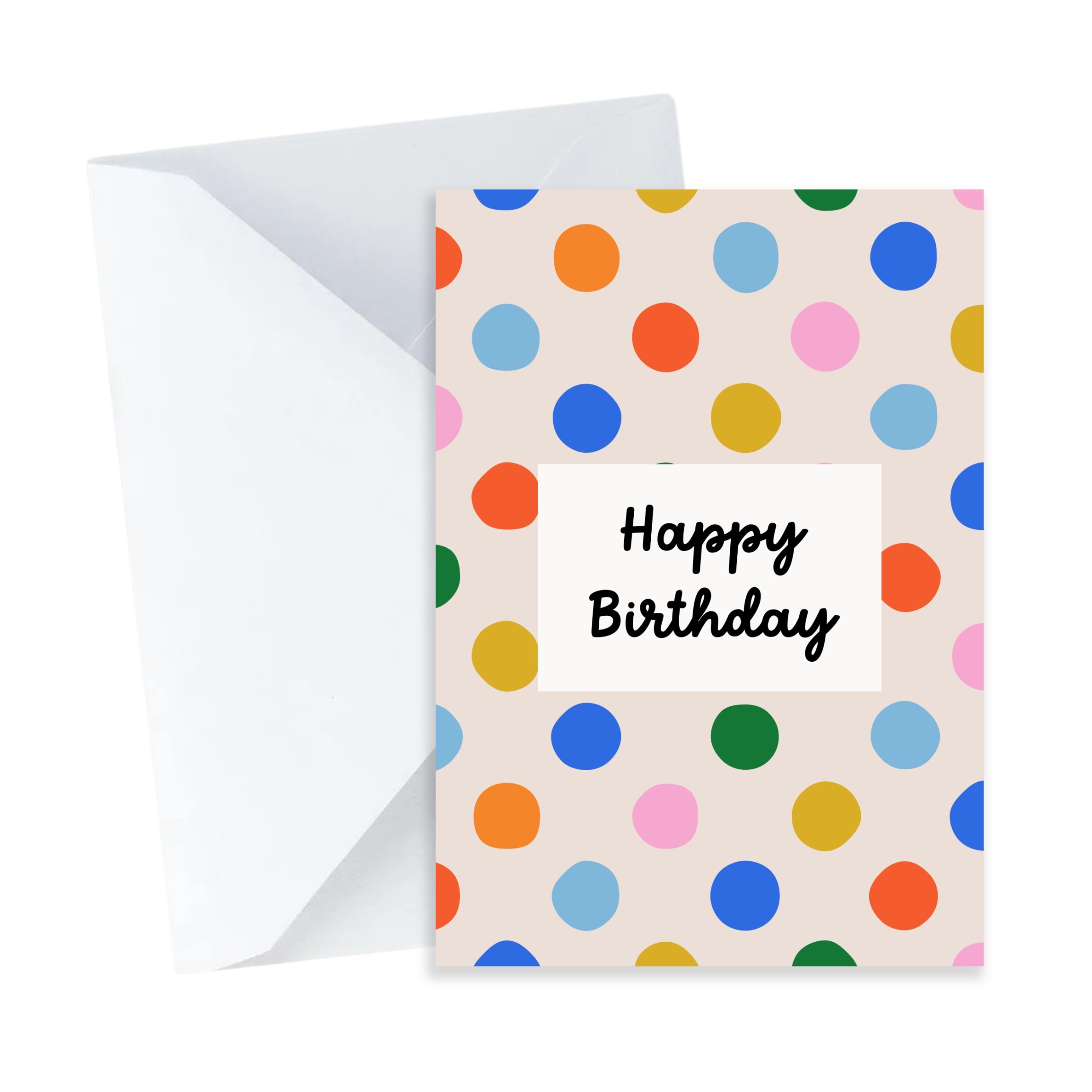 Mini Card : Colourful Dots Birthday