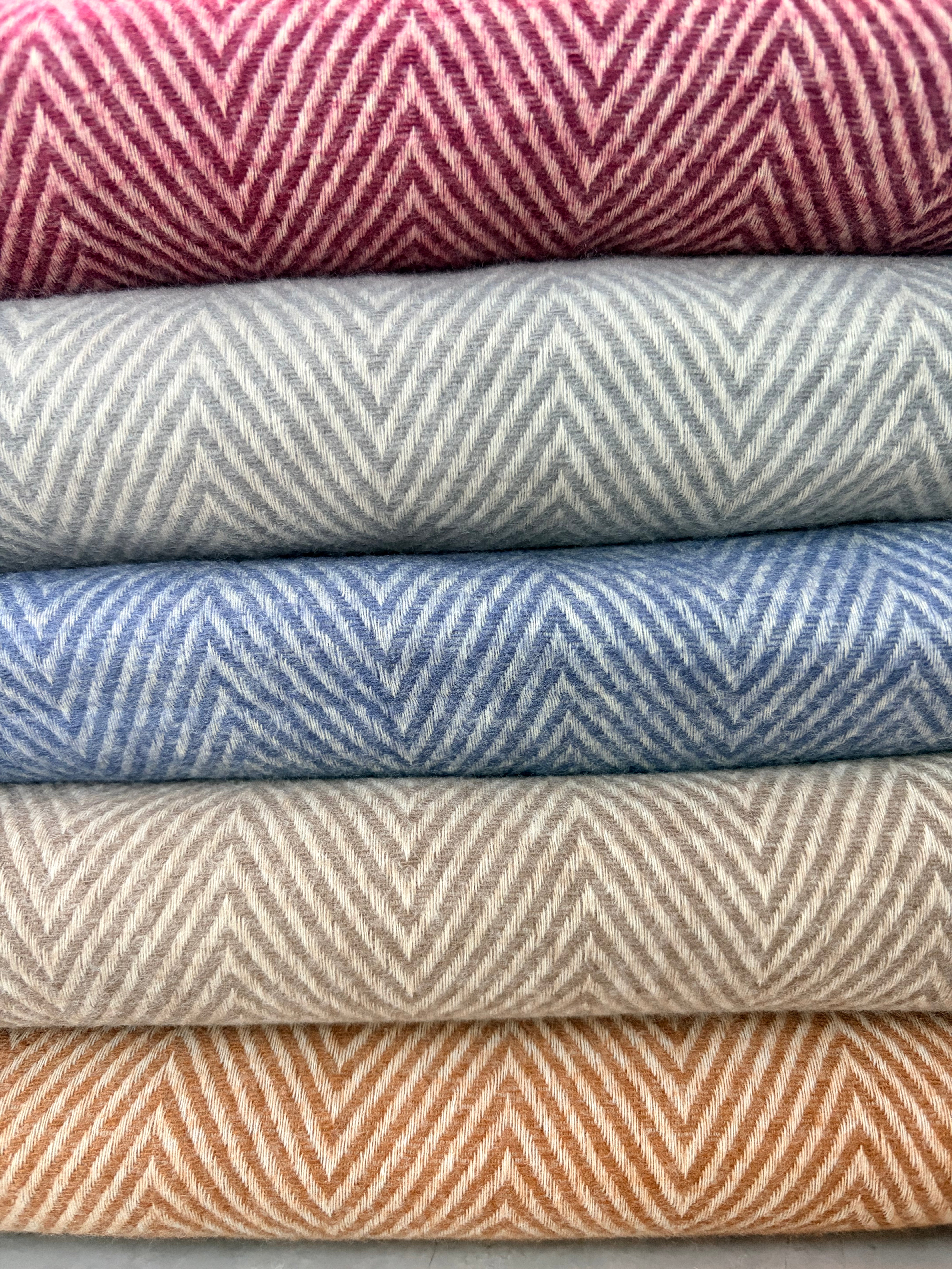 Throw Cashmere Herringbone