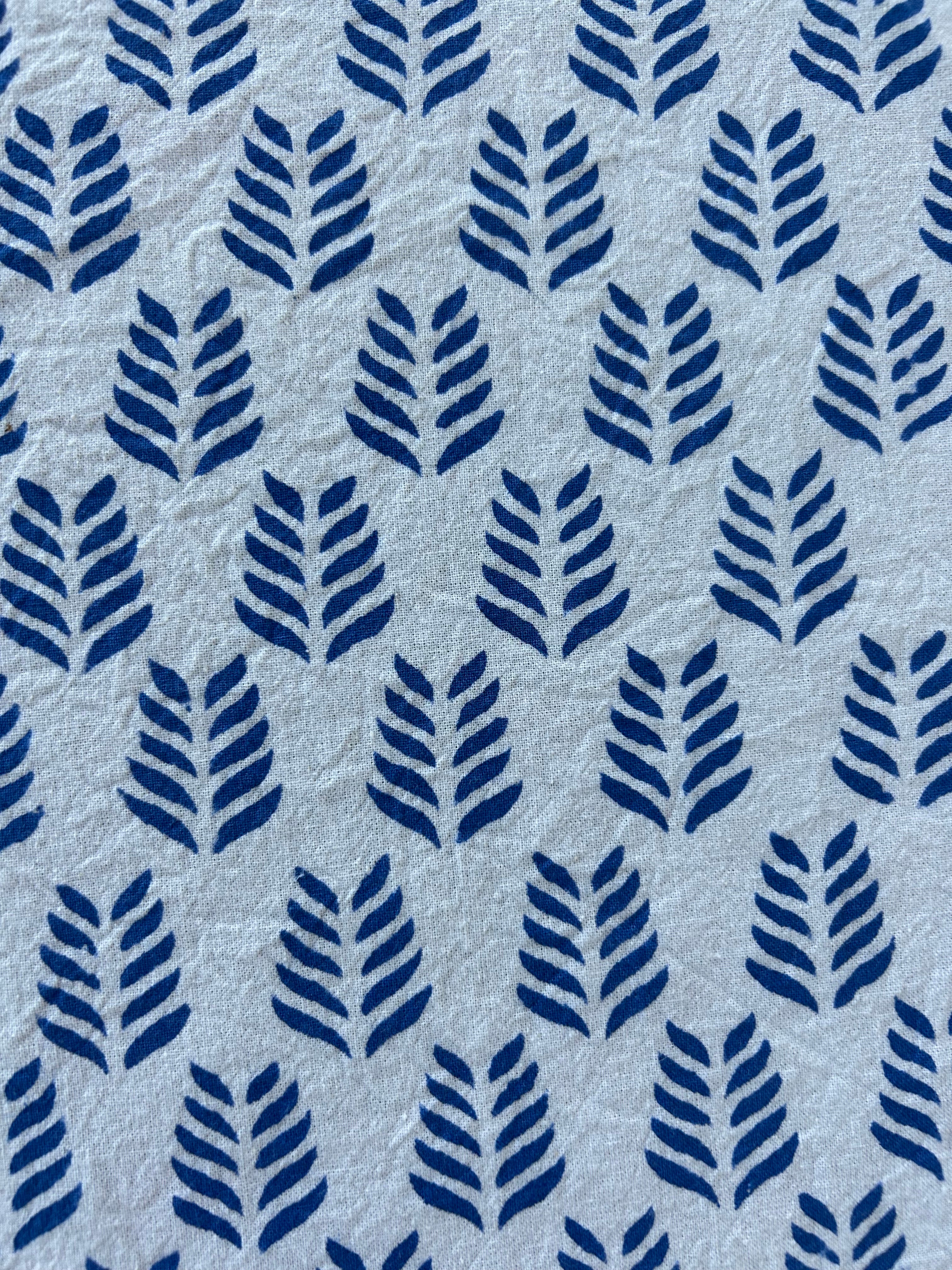 Block Printed Round Table Cloth 220cm Serena