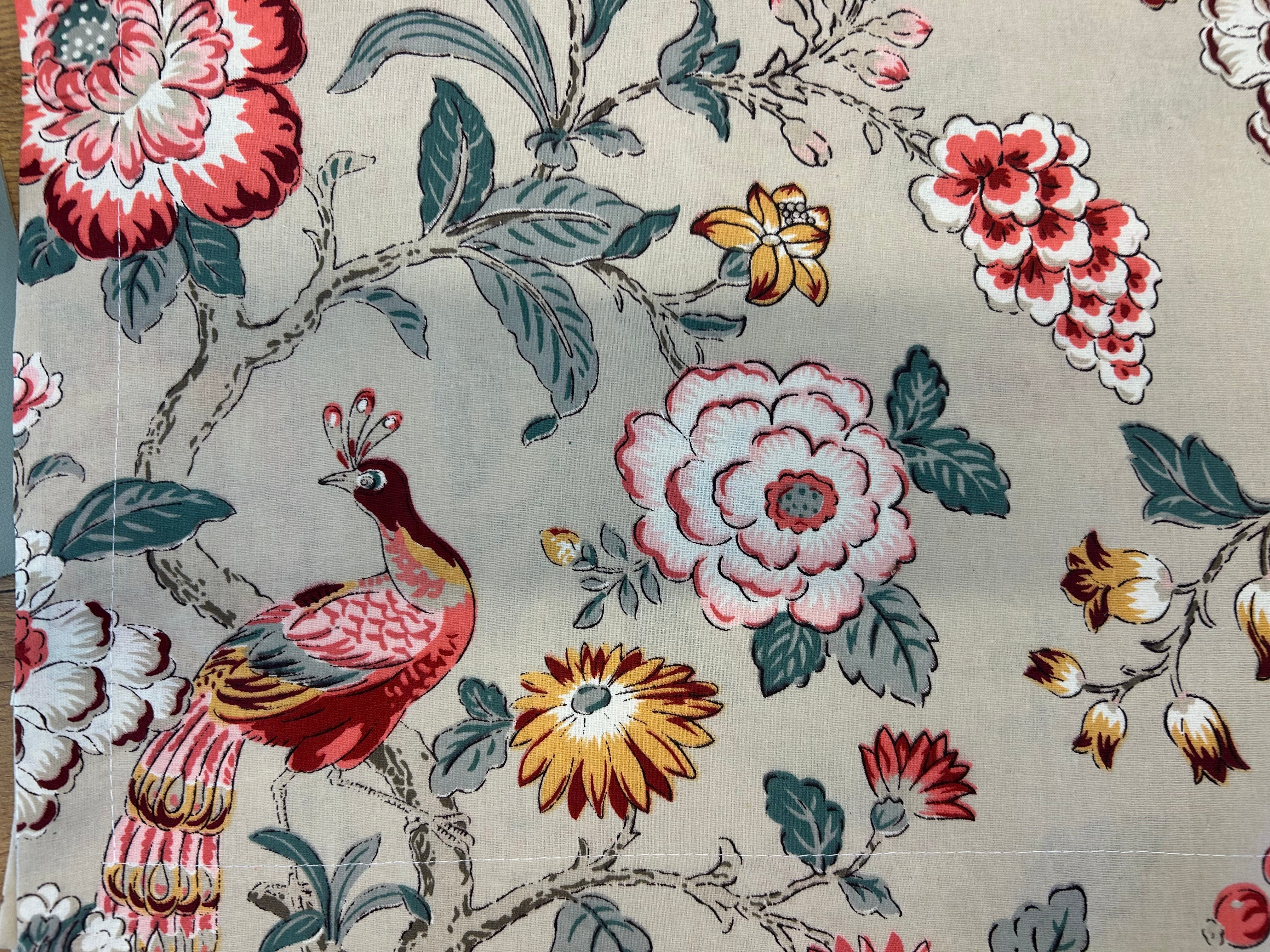 Block Print Pillow Cases Peacock Taupe