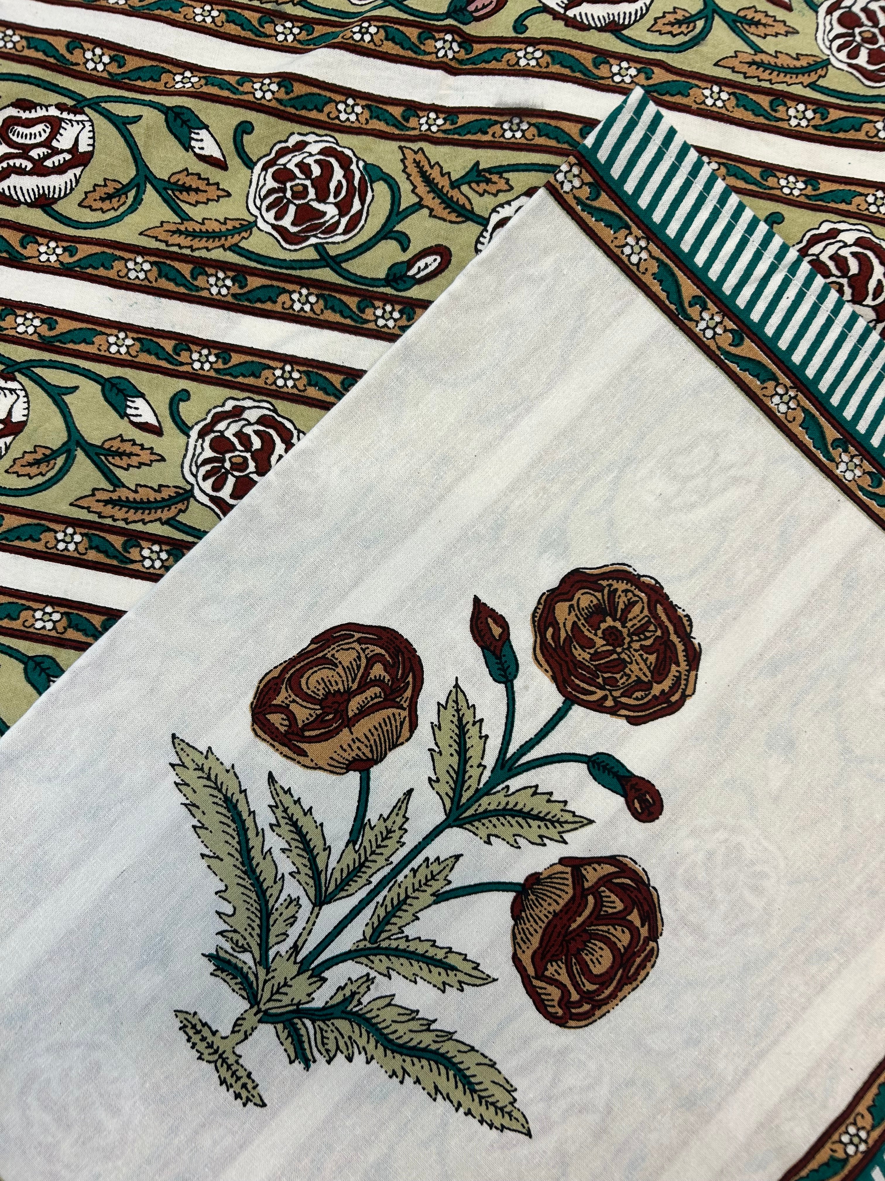 Block Print Pillow Cases Marigold