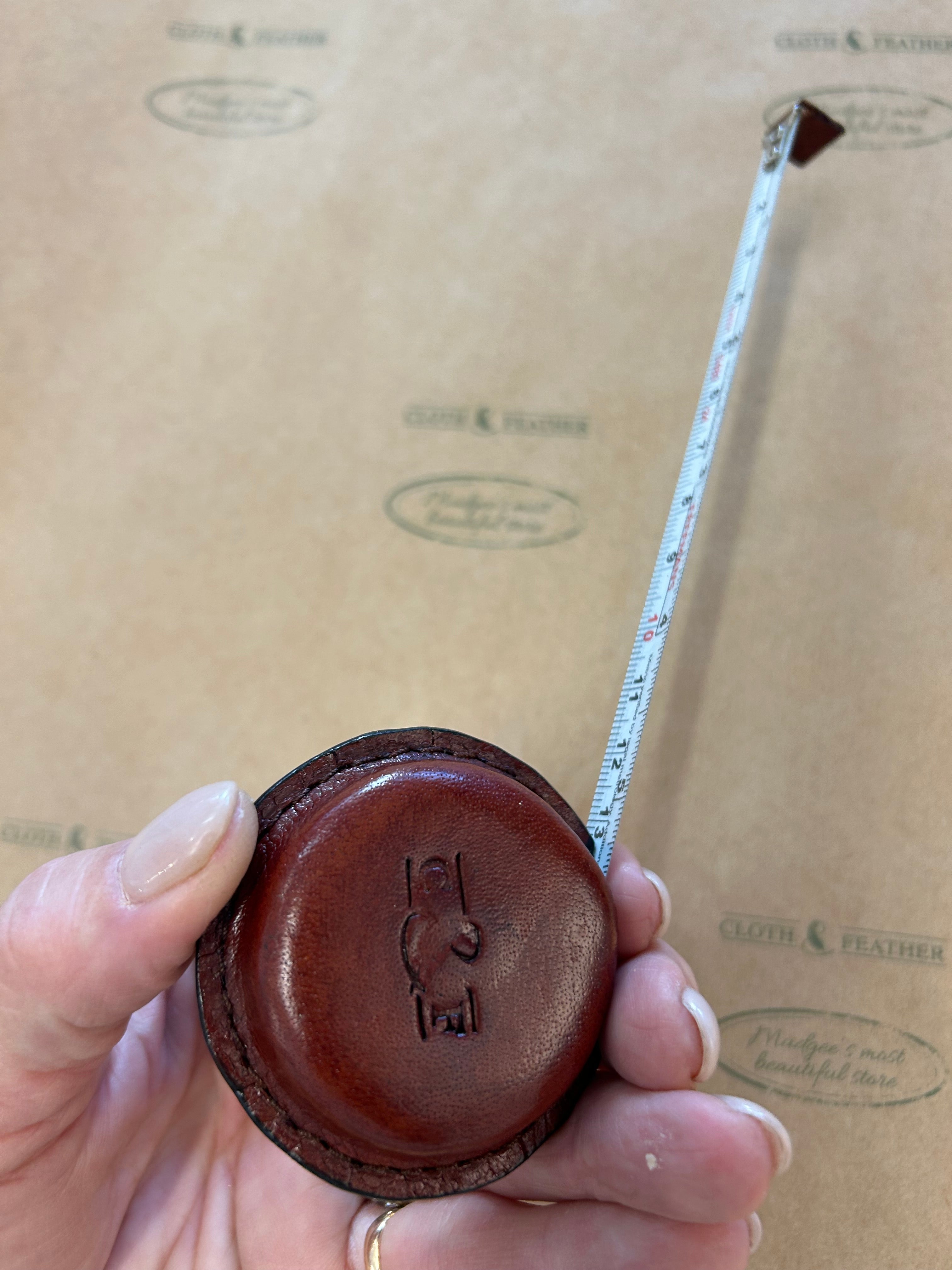 Tan Leather Tape Measure