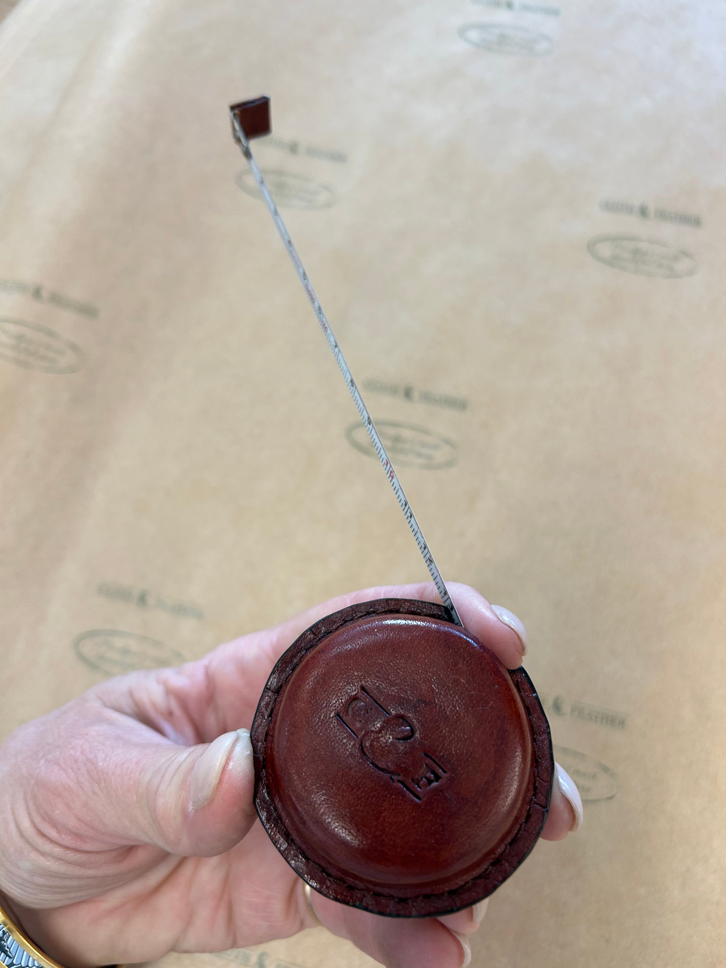 Tan Leather Tape Measure