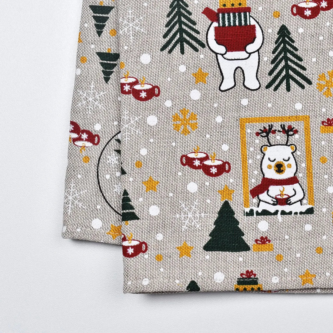 Christmas Polar Bear Tea Towel