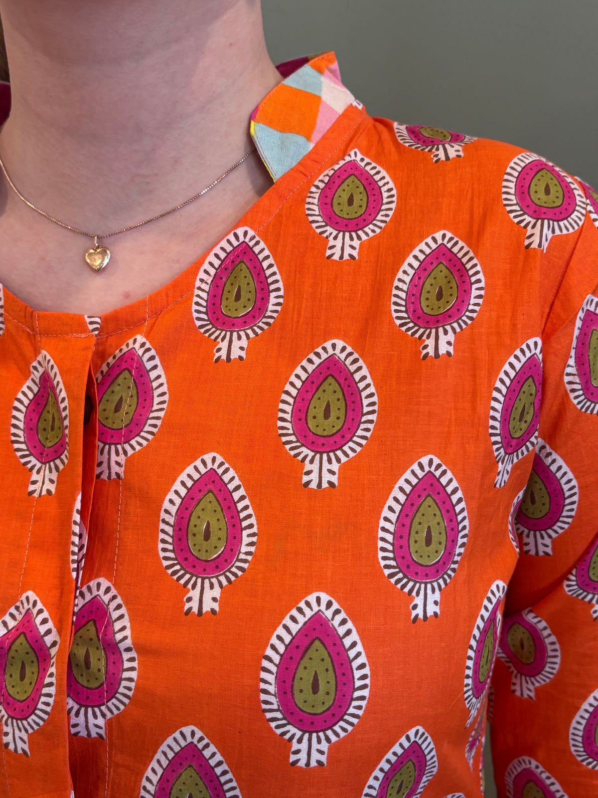 Dress Block Print Amber