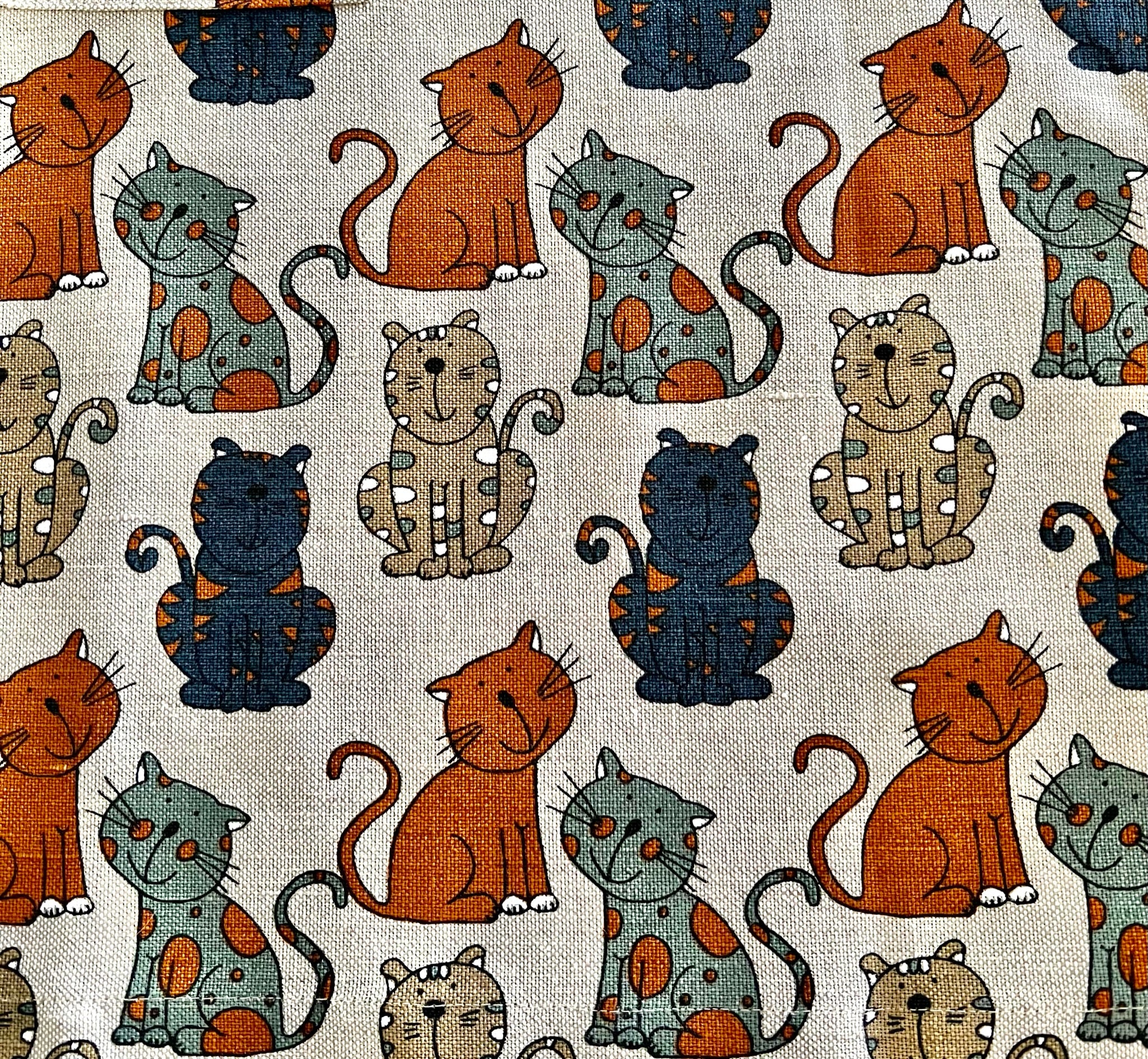 Tea Towel Colourful Cats