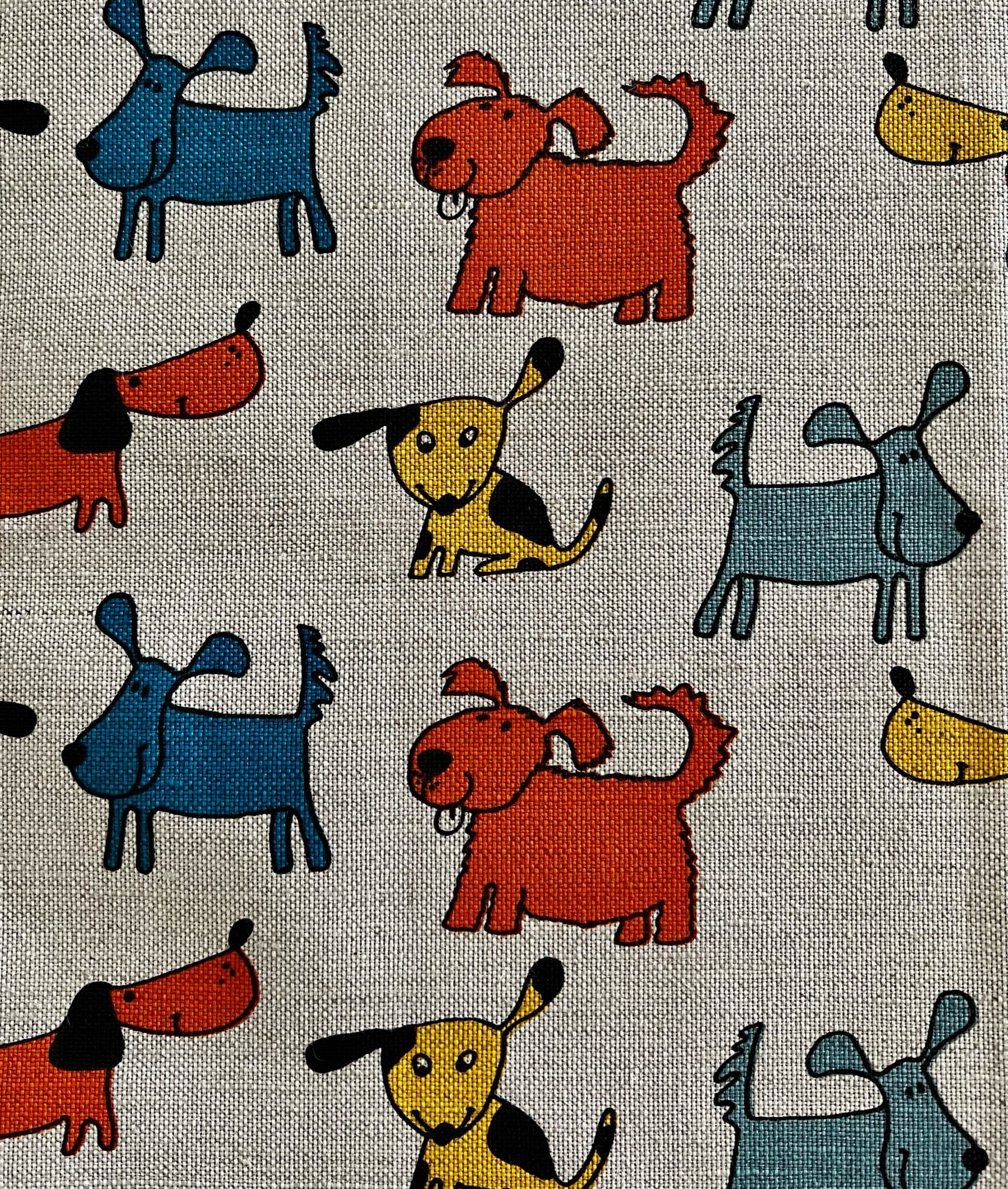 Tea Towel Colourful Dogs