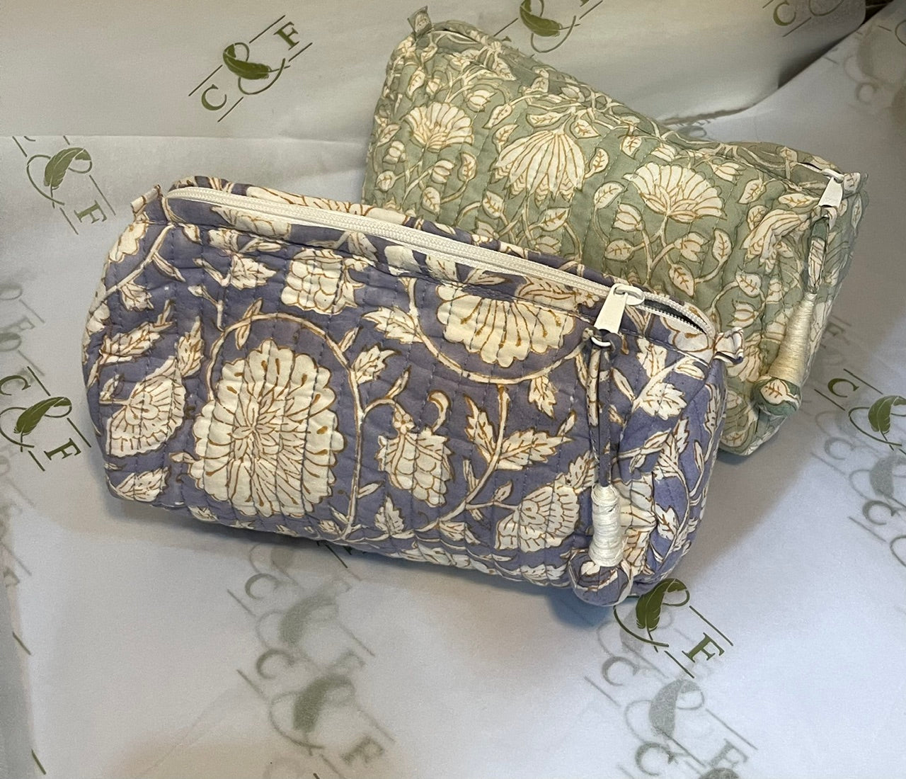 Washbag Small Block Print