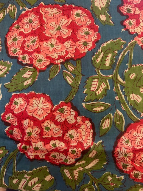 Fleur Block Print PJs