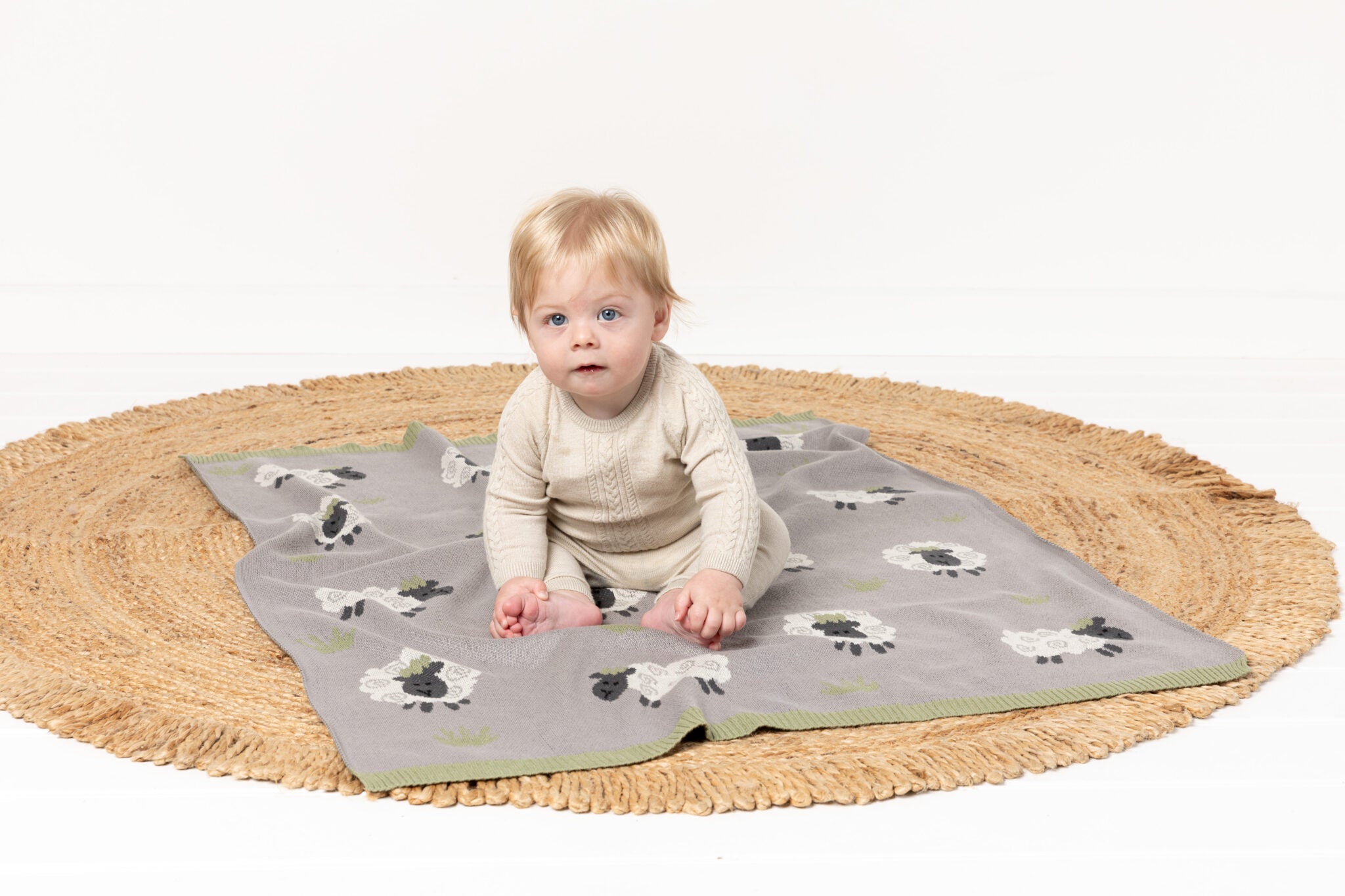 Lucy lamb baby blanket