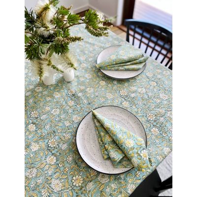 Block Printed Table Cloth 150x220cm Millie