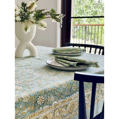 Block Printed Table Cloth 150x220cm Millie