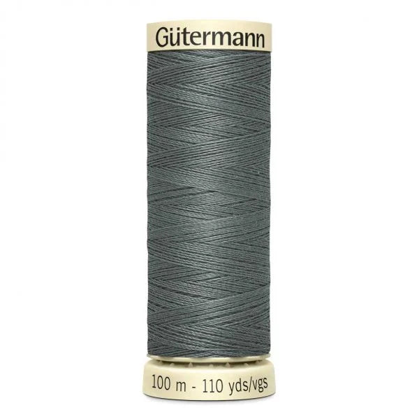 100 gunmetal greay cotton thread