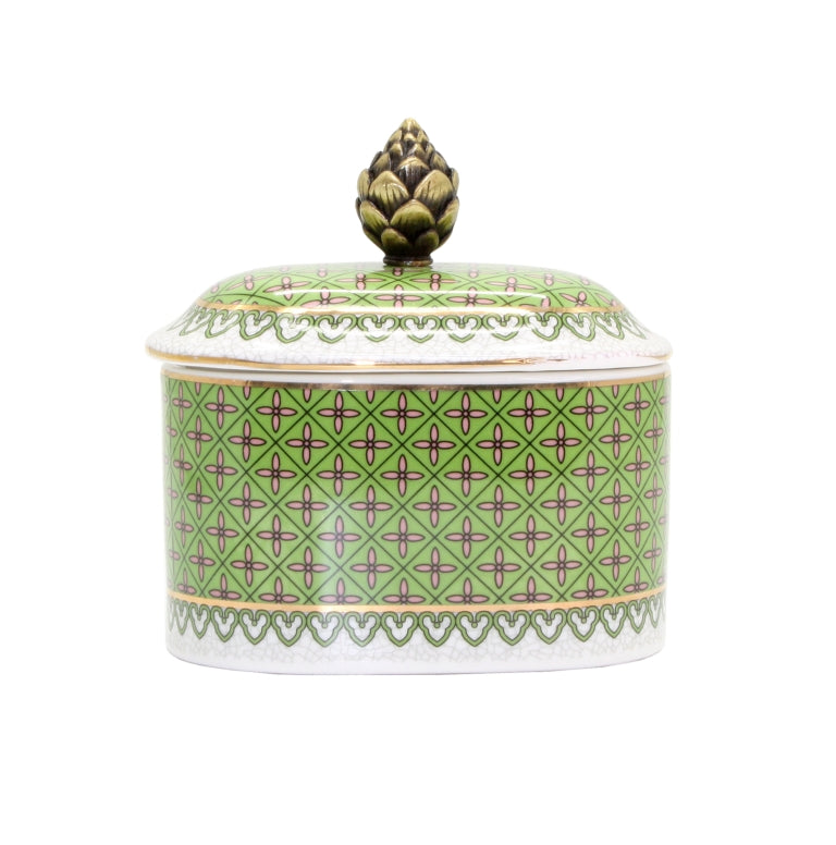 Trinket Box Artichoke Green