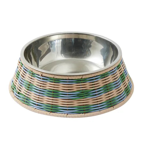 Pet Bowl Woven Straw 28x9 cm