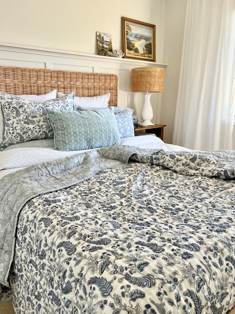 Floral Chintz Bedspread 235x275cm