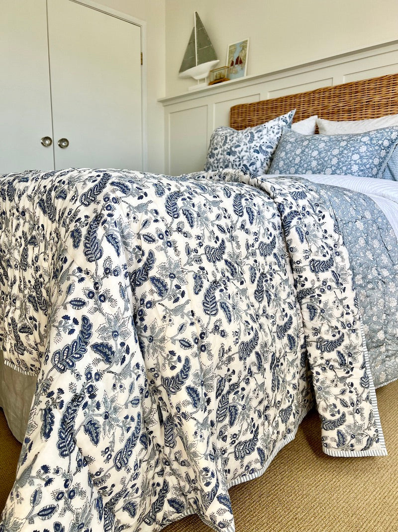 Floral Chintz Bedspread 235x275cm