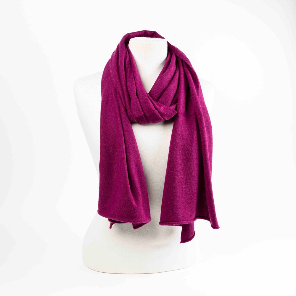 Scarf Leah Cashmere Blend Fuchsia