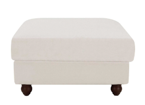 Noosa Hamptons Ottoman with Slip Cover (Blue Sky Stripe)