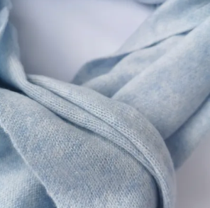Cashmere Wrap Scarf - Pale Blue