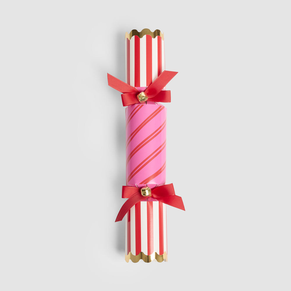 Christmas Bon Bon Stripe Pink & Red