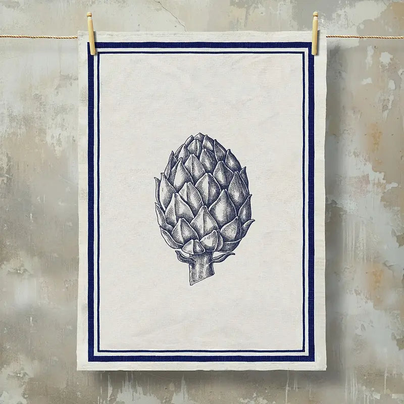 Grainsack Botanic Tea Towel-Artichoke