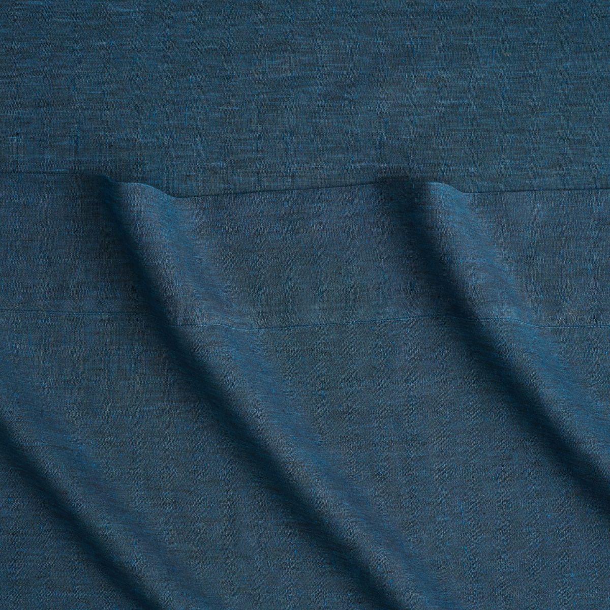 Sheridan Linen Deep Blue Flat Sheet Queen